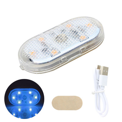 Lumină tactilă fără fir cu LED-uri pentru mașină Lumină interioară, reîncărcabilă prin USB, lumină de lectură automată de tavan pentru cutia de depozitare a portbagajului pentru picior