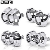 2,5 ιντσών Επώνυμα κάλυμμα στυλ προβολέα αυτοκινήτου HID Bi Xenon Φακός Προβολέα Retrofit Προσαρμογέας υποδοχής H4 H7 Προβολέας Χρήση λαμπτήρων H1