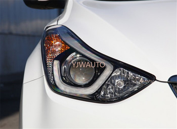 Лещи за фарове за Hyundai Elantra 2012~2016 Капак на фарове Смяна на автомобилни стъкла Обектив на проектор за авто черупки