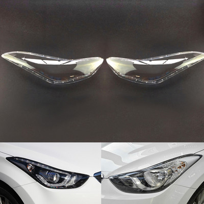 Lentila farului pentru Hyundai Elantra 2012 ~ 2016 Capac farului auto de schimb sticla auto lentila proiectorului
