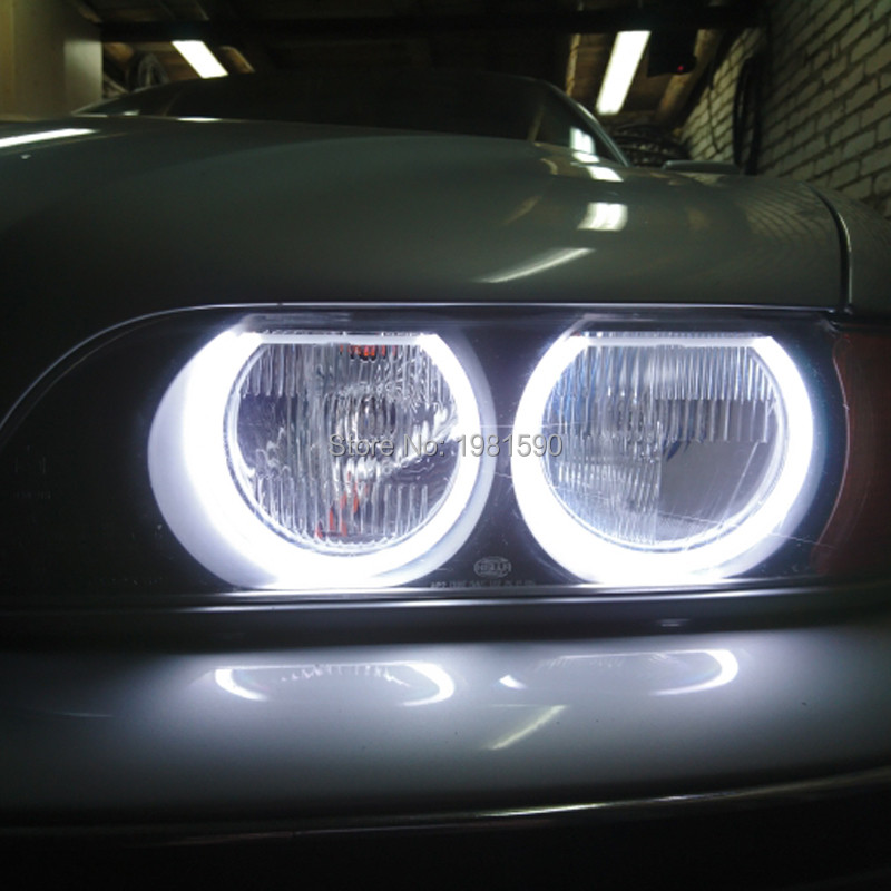Hopstyling Dual Colore White+Yellow SMD LED Angel Eyes za BMW E36 E38 E39 E46 Prednja svjetla projektora Pamučno svjetlo bez grešaka
