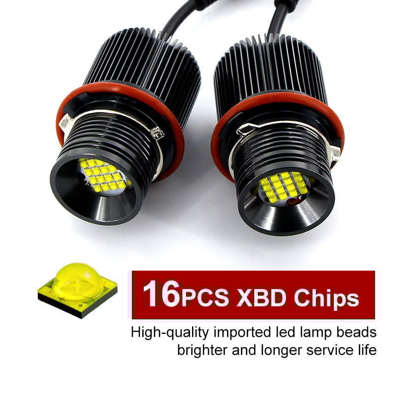 2gab canbus White Angle Eyes LED marķieris HALO gredzenveida gaismas spuldze priekš BMW E39 E53 E60 E61 X5 X3 E87 Super Bright Led Energy Save