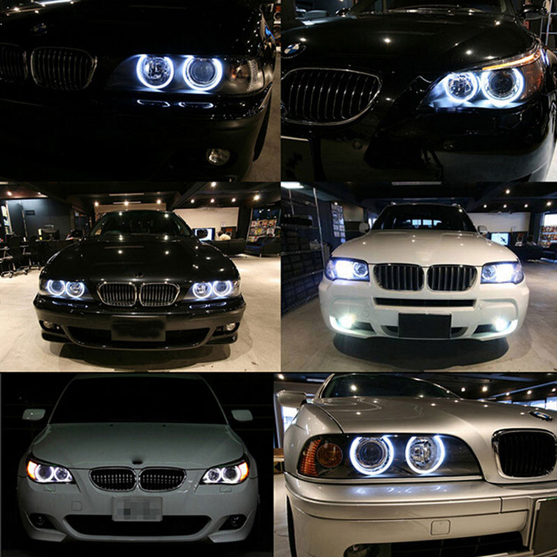 2gab canbus White Angle Eyes LED marķieris HALO gredzenveida gaismas spuldze priekš BMW E39 E53 E60 E61 X5 X3 E87 Super Bright Led Energy Save