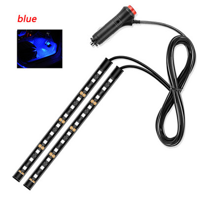 Lumină LED pentru mașină Lumină ambientală pentru picior Bandă LED RGB Atmosferă Lumină interioară Lumini decorative colorate Accesoriu auto 12v
