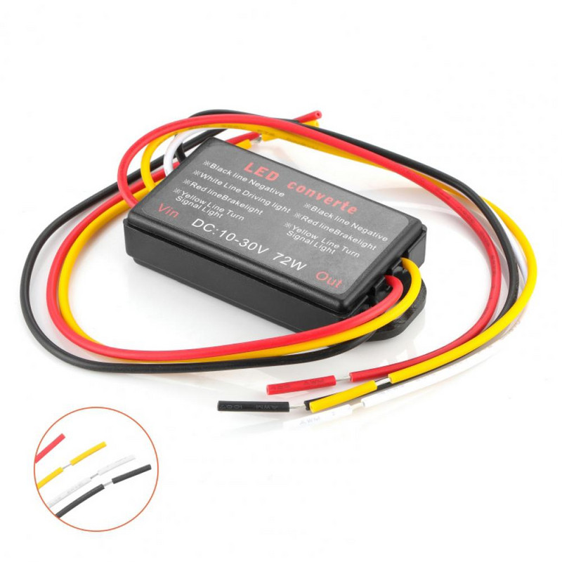 Inlocuire pentru controler stroboscop auto Plug Play 10-30V Modul intermitent intermitent pentru accesorii pentru controlerul plăcuței de frână pentru marcaj lateral LED