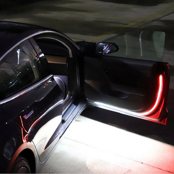 ΝΕΑ 2 ΤΕΜ. Προειδοποιητικά φώτα ανοίγματος πόρτας αυτοκινήτου 144 LED Strobe που αναβοσβήνουν κατά της οπίσθιας σύγκρουσης Φώτα ασφαλείας καλωσορίσματος