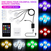 Comandă vocală de la distanță Lumini decorative LED Lampă de atmosferă de culoare cu saturație ridicată Lampă ambientală pentru interiorul autovehiculului