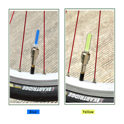 JOSHNESE 2 buc. capac supapă anvelope bicicletă Lumină cu LED Lumină bliț pentru bicicletă de munte Ciclism Anvelopă Roată Lampă pentru roată Motocicletă Neon pentru roată