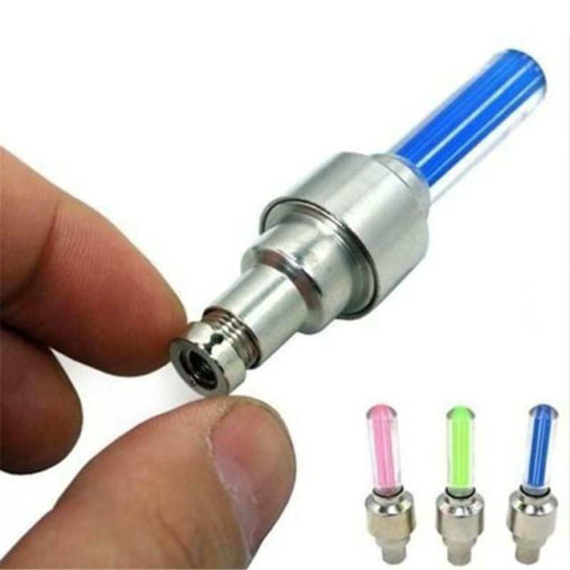JOSHNESE 2 buc. capac supapă anvelope bicicletă Lumină cu LED Lumină bliț pentru bicicletă de munte Ciclism Anvelopă Roată Lampă pentru roată Motocicletă Neon pentru roată