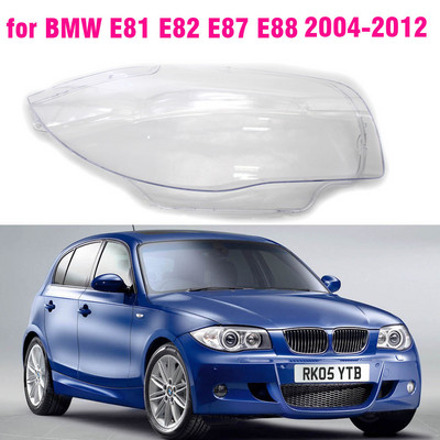 за BMW E81 E82 E87 E88 Прозрачен абажур за фарове, светлина за лещи за кола, защитно покритие