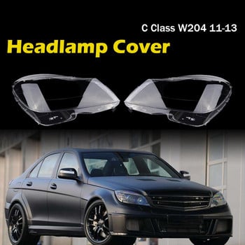 NewHeadlight Clear Lens Lampshade Cover Fit for Mercedes-Benz C-Class W204 C180 C200 C260 2011-2013, headlight Shell