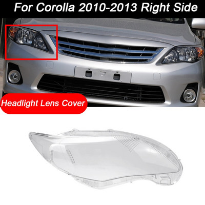 jaoks Toyota Corolla 2010-2013 auto külgmise esitule läbipaistev objektiivi kate esitulelaterna lambivari