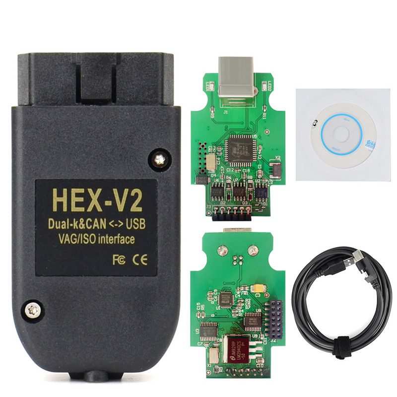 HEX V2 interfeiss VAGCOM 21.3 VAG COM 20.4.2 Vag 20.4 ATMEGA162+16V8+FT232RQ