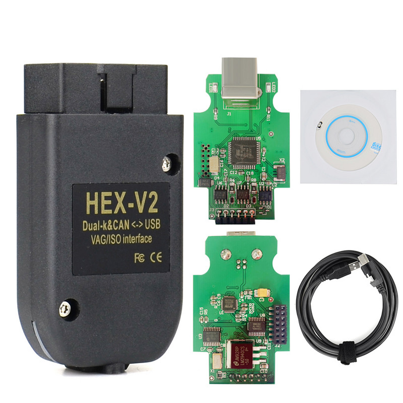 HEX V2 interfeiss VAGCOM 21.3 VAG COM 20.4.2 Vag 20.4 ATMEGA162+16V8+FT232RQ