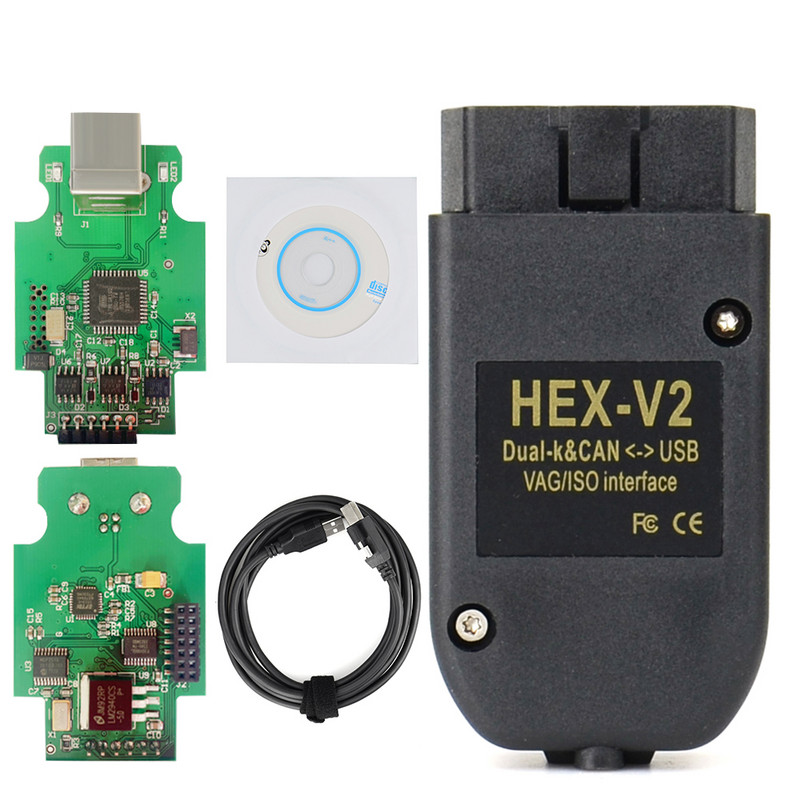 HEX V2 interfeiss VAGCOM 21.3 VAG COM 20.4.2 Vag 20.4 ATMEGA162+16V8+FT232RQ