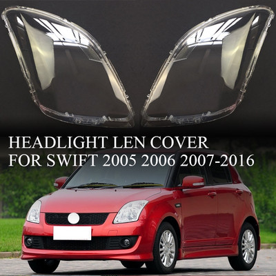 Car Headlight Lens Cover Transparent Headlight Shell for Suzuki Swift 2005 2006 2007 2008 2009 2010 2011-2016