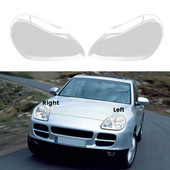 Carcasa farului auto Abajur lentile transparent Capac far pentru Porsche Cayenne 2005 2006