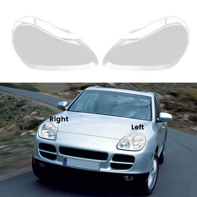Carcasa farului auto Abajur lentile transparent Capac far pentru Porsche Cayenne 2005 2006