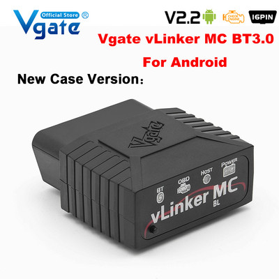 Vgate vLinker MC+ ELM327 V2.2 Bluetooth 4.0 OBD2 Scanner OBD 2 WIFI BimmerCode FORScan Auto Automobilių diagnostikos įrankiai ELM 327 V 1 5