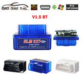 2PCB OBD2 ELM327 V1.5 PIC18F25K80 Bluetoothi automootori diagnostikatööriist OBDII ELM 3271.5 BT Automotive Scanner Android PC jaoks