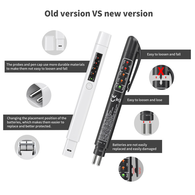 VXDIAG 2022 naujas stabdžių skysčio testeris Automobilių įrankiai 5 LED automobilių diagnostikos įrankiai Tikslūs alyvos kokybės tikrinimo rašikliai automobilių priedai