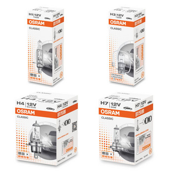 OSRAM Original H1 H4 H3 H7 12V светлина Стандартна лампа 3200K Фарове за автоматични фарове за мъгла 55W 65W 100W Автомобилна халогенна крушка OEM качество (1 бр.)