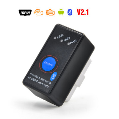 V2.1 Super ELM327 Bluetooth sukimo momentas, skirtas Android automobilių diagnostikos kabelis ELM 327 obd2 kodo skaitytuvų nuskaitymo įrankiai