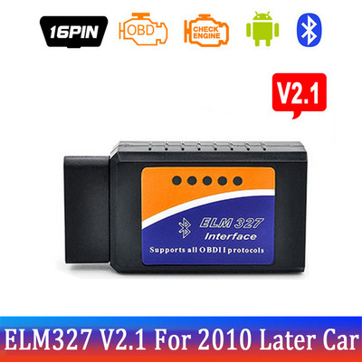 Bluetooth ELM327 MINI Inter Face V1.5 Auto OBD2 skener Alat za čitanje kodova Alat za dijagnostiku automobila Provjerite motor V1.5 za automobile 1992.-2021.