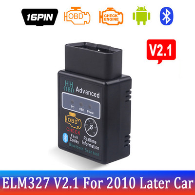 Bluetooth ELM327 MINI Inter Face V1.5 Auto OBD2 skener Alat za čitanje kodova Alat za dijagnostiku automobila Provjerite motor V1.5 za automobile 1992.-2021.