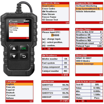 LAUNCH X431 CR3001 Car Full OBD2 Diagnostic Tools Automotive Professional Code Reader Scanner Check Engine Безплатна актуализация Pk ELM327