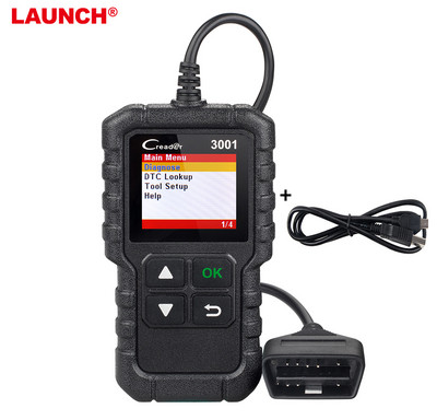 LAUNCH X431 CR3001 Car Full OBD2 Diagnostic Tools Automotive Professional Code Reader Scanner Check Engine Безплатна актуализация Pk ELM327