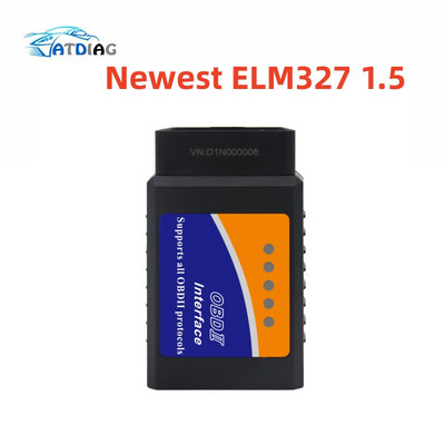 ELM 327 V 1.5 OBD 2 auto dijagnostički ODB2 adapter za Android/IOS ELM327 V1.5 OBD2 Bluetooth-kompatibilan 4.0 skener Automatski alat