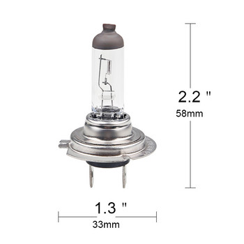 12V 55W H7 Halogen 4300K Λαμπτήρας αυτοκινήτου Λαμπτήρας Αλογόνου Λευκός Ομίχλης Λαμπτήρας κεφαλής αυτοκινήτου Φως 12V Φωτιστικό Αυτοκινήτου για Αυτοκίνητο