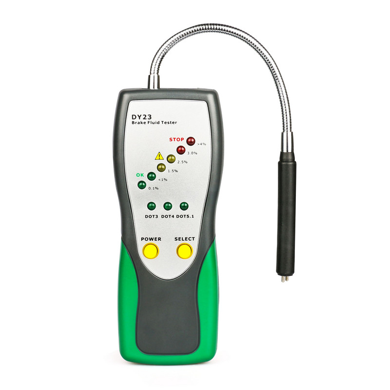 DUOYI DY23B DY23 automašīnas bremžu šķidruma testera eļļas pārbaudes zoss kakla detektora skaņas un gaismas dubultā signalizācija priekš DOT3 DOT4 DOT5