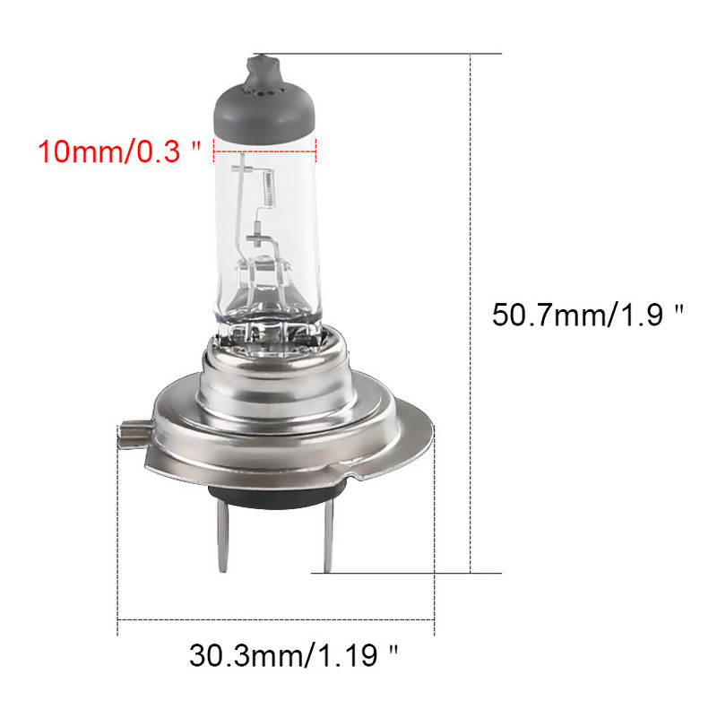 2PCS H7 12V 55W Bec cu halogen pentru mașină Bec pentru mașini 4300k 6000k Preț de fabrică Accesorii pentru lumini de parcare