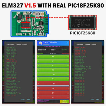 ELM327 OBD2 Scanner V1.5 PIC18F25K80 BT/WIFI Διαγνωστικά εργαλεία αυτοκινήτου Auto ELM 327 OBDII Code Reader Work Android/IOS/Windows 12V