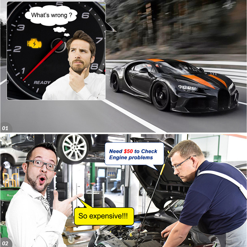 Sinine draiver Mini Bluetooth ELM327 V2.1 IPhone`i jaoks tasuta värskenduse Automotive OBD2 diagnostikaskanner Kontrolli mootori koodi lugeja