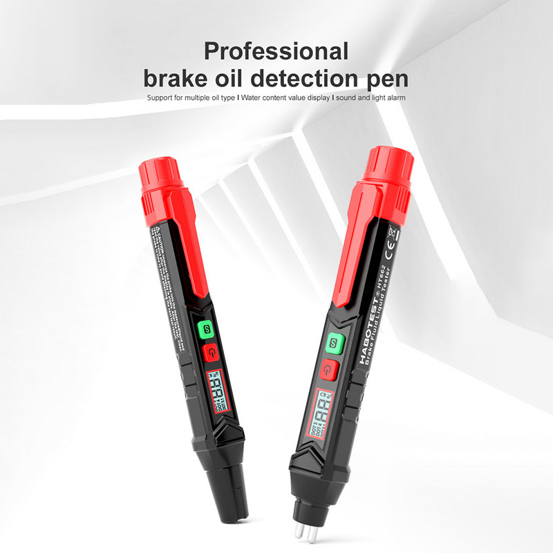 Diagnostic pentru mașină, stilou de verificare, sunet, lumină, alarmă, tester de lichid de frână auto, ecran HD, iluminare din spate, instrumente portabile, accesorii auto