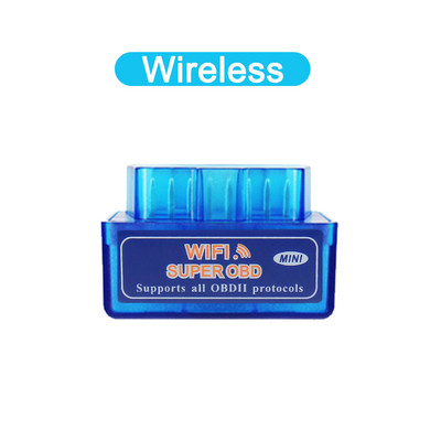 Mini OBD2 automobilio skaitytuvas ELM 327 testeris belaidis WIFI Bluetooth automobilio sąsajos skaitytuvo įrankis, skirtas Android IOS