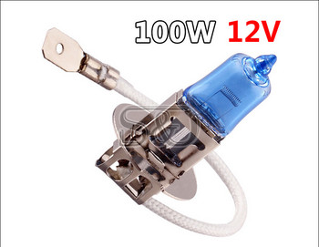 2 τεμ H3 100W 24V 12V Auto Λαμπτήρες Αλογόνου Πηγή Φωτός Αυτοκινήτου Κεφαλή Στάθμευσης Προβολείς Ομίχλης Λευκός Προβολέας Υψηλής Ισχύς Super Bright