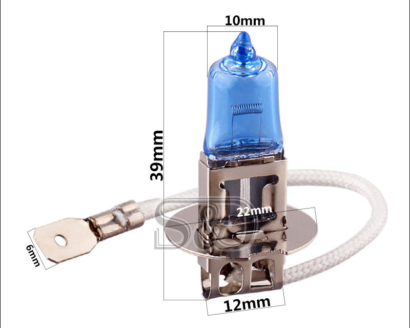 2tk H3 100W 24V 12V automaatsed halogeenpirnid auto tuleallikas parkimispea udutuled valge esitulelamp suure võimsusega ülihele