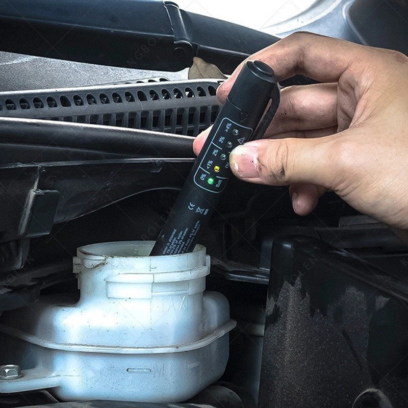 Auto bremžu šķidruma testeris Diagnostikas rīki Universālie 5 LED eļļas kvalitātes pārbaudes pildspalva Auto bremžu šķidruma pārbaudes rīki Automašīnu piederumi