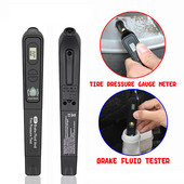 Najnovija kočiona tekućina ulje TPMS tester olovka 2 u 1 testiranje tekućine u automobilu za DOT3/DOT4 i digitalni mjerač tlaka u gumama s 5 LED svjetla