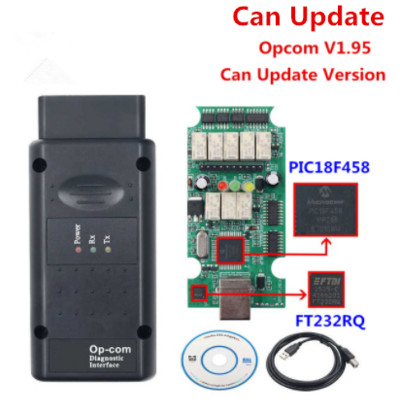 Uus Opcom 2021 200603a OP COM 1.95 1.99 PIC18F458 FTDI Võib olla välkvärskendus OBD2 auto CAN BUS Diagnostikatööriist Opelile kuni 2021. aastani
