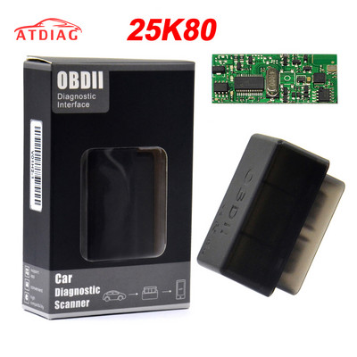 ELM 327 HHOBD OBD2 V1.5 25k80 V2.1 Automobilių diagnostikos įrankio skaitytuvas ELM327 Bluetooth sąsajos palaikymas visus OBDII OBD protokolus