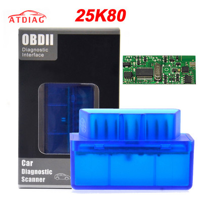 ELM 327 HHOBD OBD2 V1.5 25k80 V2.1 Skener alata za dijagnostiku automobila ELM327 Bluetooth sučelje Podrška za sve OBDII OBD protokole