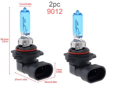 2tk 12V auto esitule udupirn H1 H3 H /H7 H8 H9 H10 H11 H12 H15 9005 9012 1555W 6000K valge kerge auto ksenoonhalogeenlamp