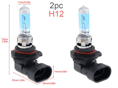 2tk 12V auto esitule udupirn H1 H3 H /H7 H8 H9 H10 H11 H12 H15 9005 9012 1555W 6000K valge kerge auto ksenoonhalogeenlamp