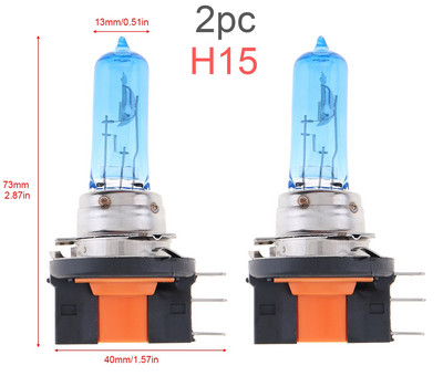 2tk 12V auto esitule udupirn H1 H3 H /H7 H8 H9 H10 H11 H12 H15 9005 9012 1555W 6000K valge kerge auto ksenoonhalogeenlamp