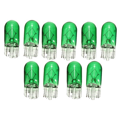 10 buc DC 12V W5W T10 501 194 Bec cu halogen pentru autoturism Lumină de semnalizare interioară Lumină laterală Bec din sticlă galbenă Accesorii auto